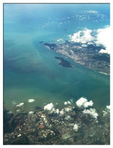 Penang Bridge, Penang from the sky