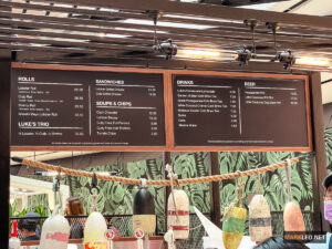 Luke's Lobster Menu