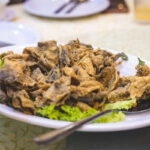 Deep fried salted egg fish skin