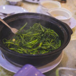 Claypot Kangkung with Shrimp Paste