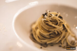 black truffle capellini
