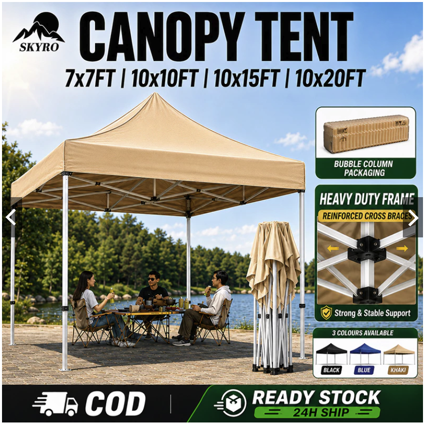 Folding and portable canopy tent